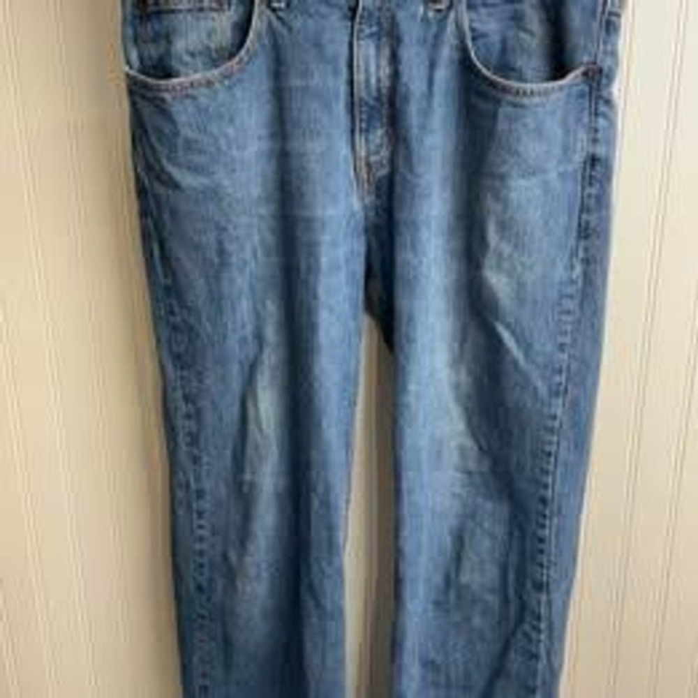 PBX Basics Mens Straight Leg Denim Jeans Medium Wash 34x34